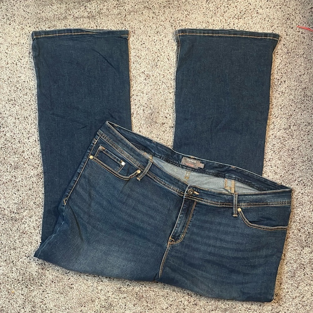 Torrid Feel The Fit Luxe Slim Boot Stretch Jean Size 26R
